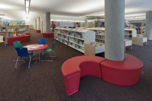 library space plans, library furniture