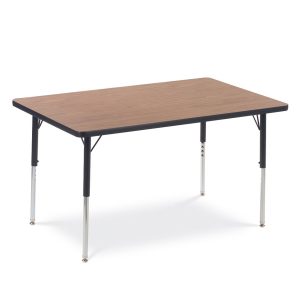brown activty table for schools or classrooms