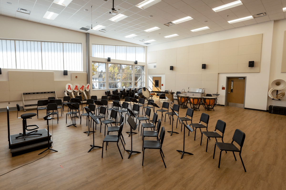 high school music classroom