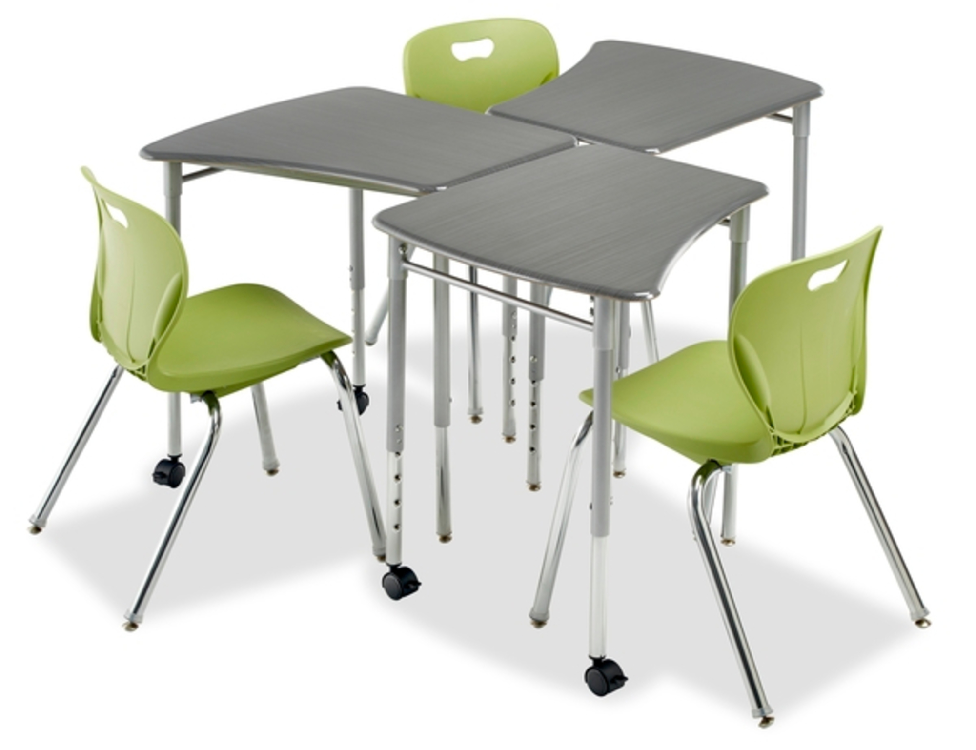 classroom interior design with flow desks